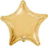 Champagne Gold Star (requires heat-sealing) 9″ Foil Balloons by Convergram from Instaballoons