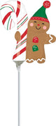 Christmas Gingerbread Man (requires heat-sealing) 14″ Balloon