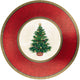 Classic Christmas Tree Metallic Plates 7″ (8 count)