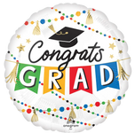 Congrats Grad Party 28″ Foil Balloon by Anagram from Instaballoons