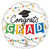 Congrats Grad Party 28″ Foil Balloon by Anagram from Instaballoons