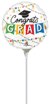 Congrats Grad Party (requires heat-sealing) 9″ Foil Balloon by Anagram from Instaballoons