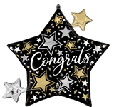 Congrats Stars Congratulations 29″ Foil Balloon by Anagram from Instaballoons