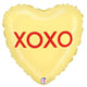 Conversation Heart Purple & Yellow (requires heat-sealing) 9″ Balloon