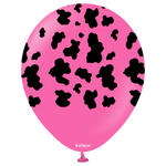 Cow Print Fuchsia 12″ Latex Balloons by Kalisan from Instaballoons