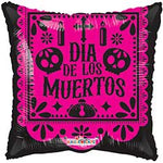 Dia De Los Muertos (requires heat-sealing) 9″ Foil Balloons by Convergram from Instaballoons