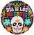 Dia De Los Muertos (requires heat-sealing) 9″ Foil Balloons by Convergram from Instaballoons