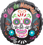 Dia De Muertos 17″ Foil Balloon by Anagram from Instaballoons