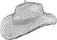 Disco Western Hat 33″ Balloon