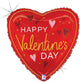 Elegant Valentine Hearts (requires heat-sealing) 9″ Balloon