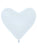 Fashion White Heart 11″ Latex Balloons by Sempertex from Instaballoons