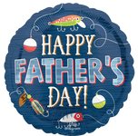 Father's Day Hooked on Dad 17″ Foil Balloon by Anagram from Instaballoons