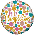 Feliz Cumpleanos 18″ Foil Balloon by Convergram from Instaballoons