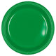 Festive Green Plastic Plates 10.25″ (20 count)