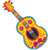 Festive Guitar 32″ Foil Balloon by Betallic from Instaballoons