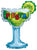 Fiesta Margarita (requires heat-sealing) 9″ Foil Balloon by Convergram from Instaballoons