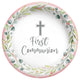 First Communion Pink Paper Plates 7″ (20 count)