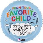 From Your Favorite Child Father's Day 18″ Foil Balloon by Betallic from Instaballoons