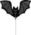 Glow Batty Bat (requires heat-sealing) 14″ Foil Balloon by Anagram from Instaballoons