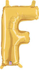 Gold Letter F 14″ Balloon