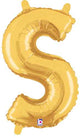 Gold Letter S 14″ Balloon