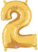 Gold Number 2 14″ Balloon