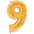 Gold Number 9 53″ Foil Balloon by Betallic from Instaballoons