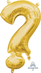 Gold Question Mark ? Symbol 16″ Foil Balloon by Anagram from Instaballoons