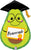 Graduation Avocado Bravocado 25″ Foil Balloon by Betallic from Instaballoons