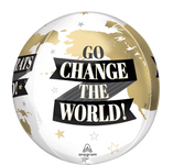 Graduation Go Change the World 16″ Foil Balloon by Anagram from Instaballoons