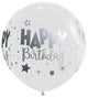 Happy Birthday Fantasy 24″ Latex Balloons (10 count)