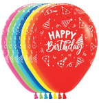 Happy Birthday Hats 11″ Latex Balloons by Sempertex from Instaballoons