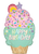 Happy Birthday Ice Cream Cone 29″ Foil Balloon by Anagram from Instaballoons