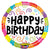 Happy Birthday Mighty Bright 21″ Foil Balloon by Betallic from Instaballoons