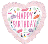 Happy Birthday Spa Party 28″ Foil Balloon by Anagram from Instaballoons