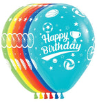 Happy Birthday Sports 11″ Latex Balloons by Sempertex from Instaballoons