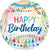 Happy Birthday Streamers 18″ Foil Balloon by Anagram from Instaballoons