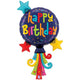 Happy Birthday Streamers 40″ Balloon