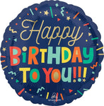 Happy Birthday to You 18″ Foil Balloon by Anagram from Instaballoons