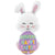 Happy Easter Egg Bunny   36″ Foil Balloon by Betallic from Instaballoons