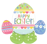 Happy Easter Egg Hunt Airloonz 33″ Foil Balloon by Anagram from Instaballoons