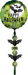 Happy Halloween Bats 69″ Foil Balloon by Anagram from Instaballoons