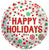 Happy Holidays 18″ Foil Balloon by Convergram from Instaballoons