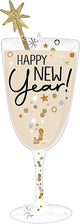 Happy New Year Champagne Glass 40″ Balloon