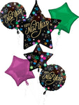 Happy New Year Starlight Foil Balloon by Anagram from Instaballoons