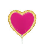 Heart Patch (require heat-sealing) 14″ Foil Balloon by Betallic from Instaballoons