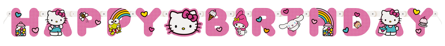 Hello Kitty Happy Birthday Banner by Unique from Instaballoons