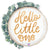 Hello Little One Baby Eucalyptus Wreath 26″ Foil Balloon by Betallic from Instaballoons