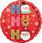 Ho Ho Ho Christmas 17″ Foil Balloon by Anagram from Instaballoons