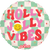 Holly Jolly Vibes Checker 18″ Foil Balloon by Prima from Instaballoons